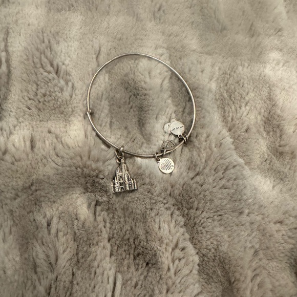 DISCONTINUED Alex & Ani Silver Disney Cinderella Castle Bracelet - Picture 3 of 4